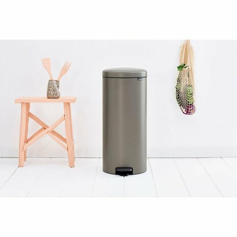 Brabantia Newicon Pedaalemmer 30L Platinum