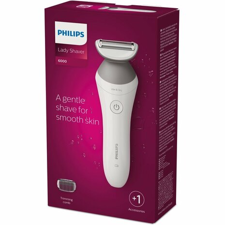 Philips BRL126/00 Ladyshave Shaver Wit/Zilver