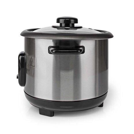 Nedis KARC110AL Rijstkoker 1L 400W Zwart/Zilver