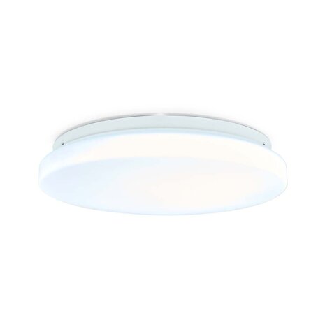 Nedis WIFILAW11WT Smartlife Plafondlamp Wi-fi Rgb / Warm Tot Koel Wit Rond Diameter: 260 Mm 1820 Lm 3000 - 6500 K Ip20 Energieklasse: F Android™ / Ios