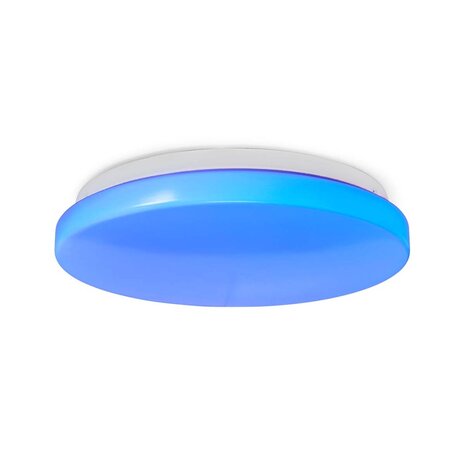 Nedis WIFILAW11WT Smartlife Plafondlamp Wi-fi Rgb / Warm Tot Koel Wit Rond Diameter: 260 Mm 1820 Lm 3000 - 6500 K Ip20 Energieklasse: F Android™ / Ios