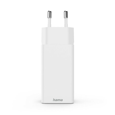 Hama Snellader 2x USB-C PD 1x USB-A QC Mini-oplader 65W Wit