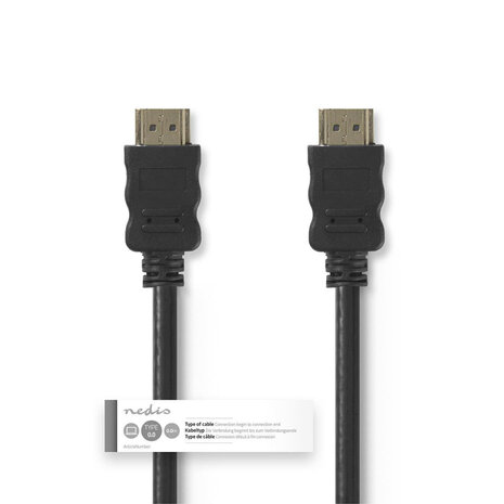 Nedis CVGT34000BK100 High Speed Hdmi™-kabel Met Ethernet Hdmi™-connector - Hdmi™-connector 10 M Zwart