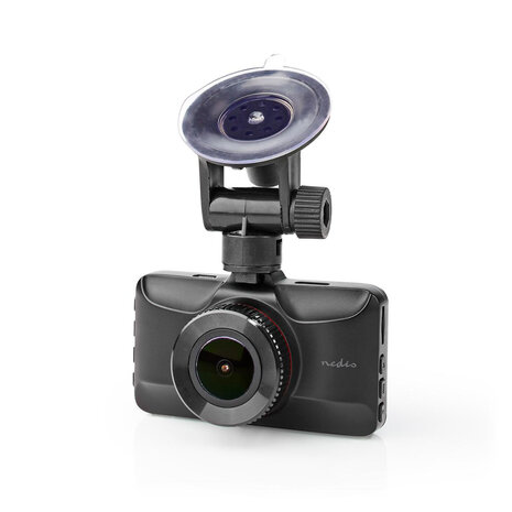 Nedis DCAM15BK Dashcam Full Hd 1080 P 1 Ch 3,0 Inch Kijkhoek Van 120° Metalen Behuizing