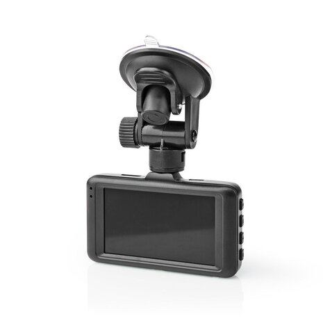 Nedis DCAM15BK Dashcam Full Hd 1080 P 1 Ch 3,0 Inch Kijkhoek Van 120° Metalen Behuizing