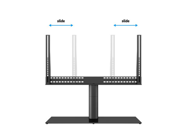 Multibrackets M VESA Tablestand Turn Tafelstandaard 60-75 Inch Schermen Zwart