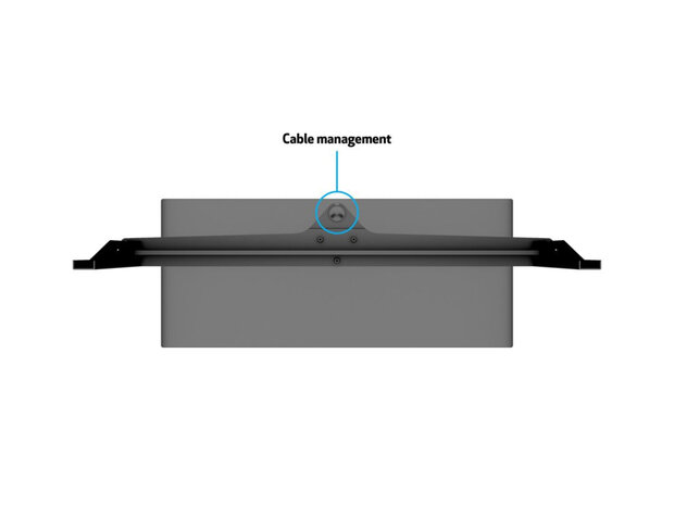 Multibrackets M VESA Tablestand Turn Tafelstandaard 60-75 Inch Schermen Zwart