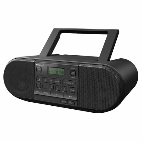 Panasonic RX-D552E-K Krachtige draagbare DAB+ Radio met CD-Speler Zwart