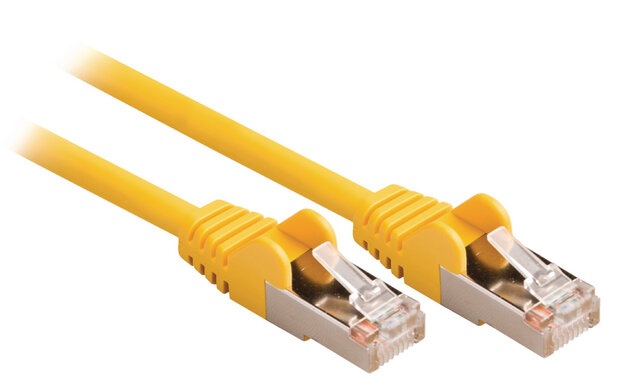 Valueline VLCP85121Y025 Cat5e Sf/utp Netwerkkabel Rj45 (8/8) Male - Rj45 (8/8) Male 0.25 M Geel