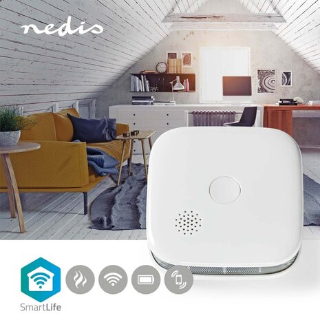 Nedis WIFIDS20WT Smartlife Rookmelder Wit