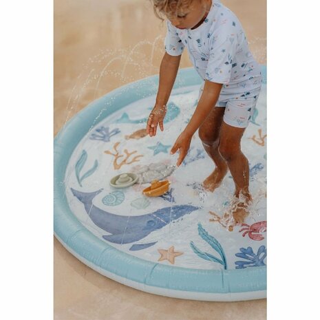 Little Dutch Ocean Dreams Sprinklermat 150 cm Blauw