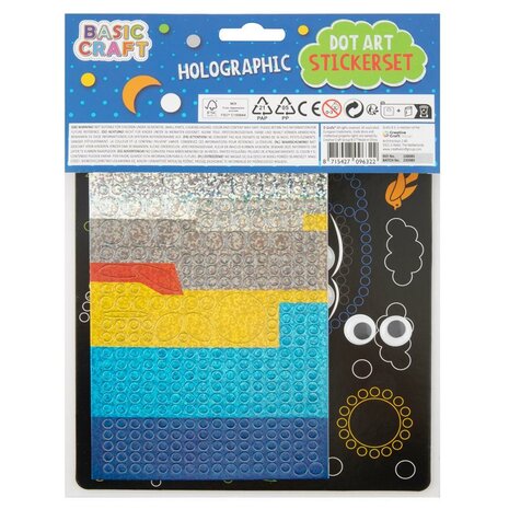 Grafix Holographic Dot Art Stickerset Assorti