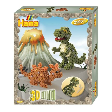 Hama Strijkkralen 3D Dino's Set 2500 Stuks