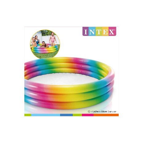 Intex 58439NP Regenboog Zwembad 147x33 cm