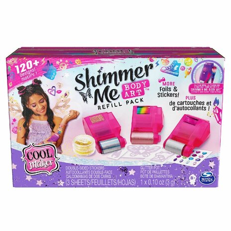 Cool Maker Shimmer Me Body Art Refill Bundle