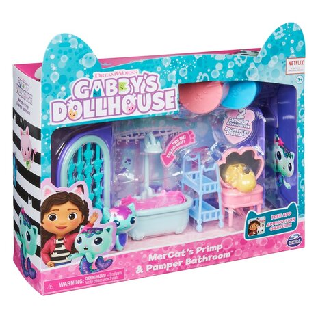 Gabby's Dollhouse Mercats Primp and Pamper Badroom