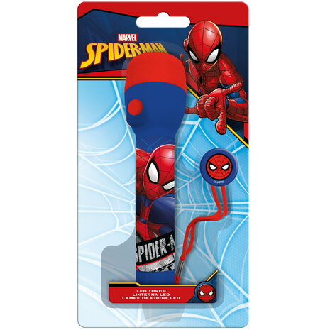 Spiderman Zaklamp 16 cm Blauw/Rood