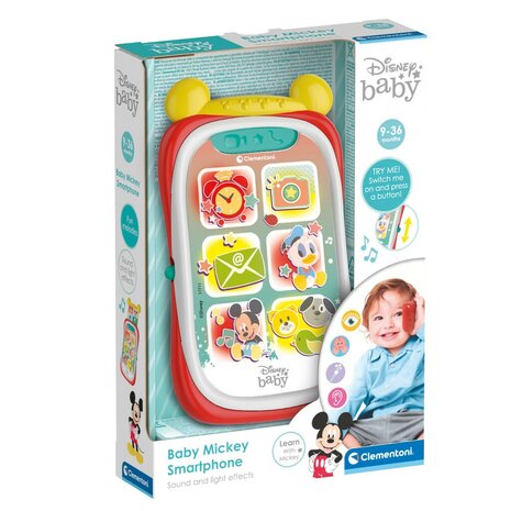 Clementoni Baby Disney Mickey Smartphone + Licht en Geluid