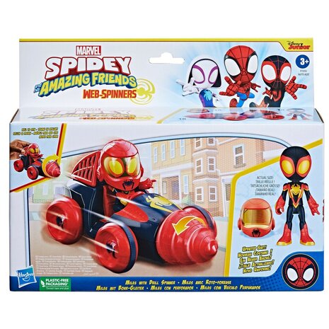 Hasbro Marvel Spidey and Friends Web Spinners Voertuig Assorti