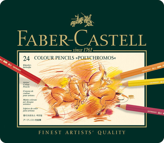 Faber Castell FC-110024 Kleurpotlood Polychromos Etui à 24 Stuks