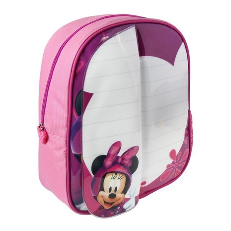 Disney Minnie Mouse Rugzak met Schrijfgedeelte + 2 Markers 25x31x10 cm Roze