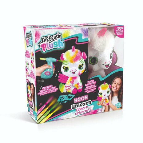 Canal Toys Airbrush Knuffel Eenhoorn Neon