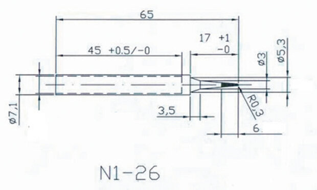 Hq Solder/tip2 Vervangingstip voor Solder20/30