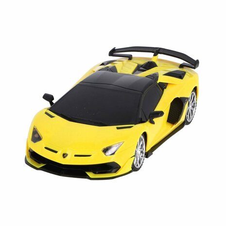 RC Lamborghini Aventador SVJ Roadster 1:24 + Licht Geel