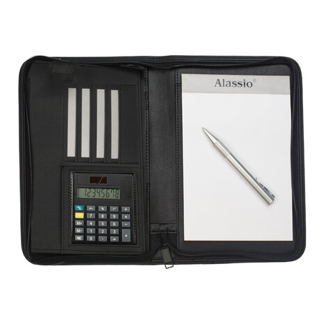 Juscha JU-30144 Kunstlederen Organiser Alassio Corniglia A5 Zwart