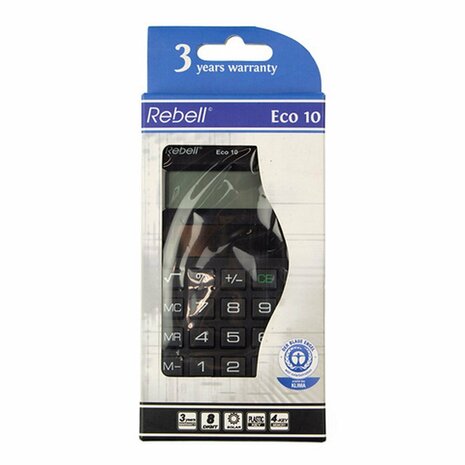 Rebell RE-ECO10-BX Calculator ECO 10 Zwart