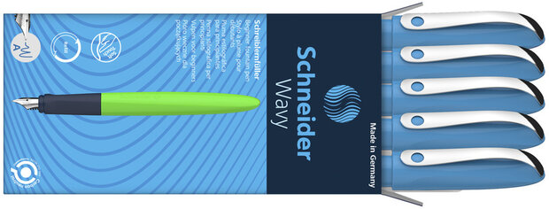 Schneider S-162133 Vulpen Wavy Blauw