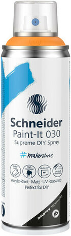 Schneider S-ML03050108 Supreme DIY Spray Paint-it 030 Licht Oranje 200ml