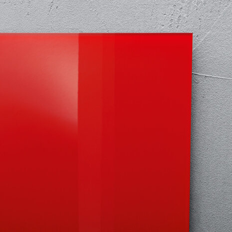 Sigel SI-GL142 Glasmagneetbord Artverum 1000x650x15mm Rood