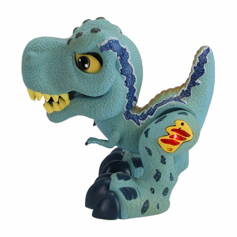 Dinobase Monster Dino + Licht en Geluid Blauw