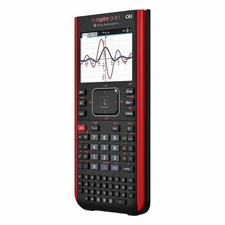 Texas Instruments TI-NSCX2CAS-FC TI Nspire CX II-T CAS Grafische Rekenmachine Zwart/Rood