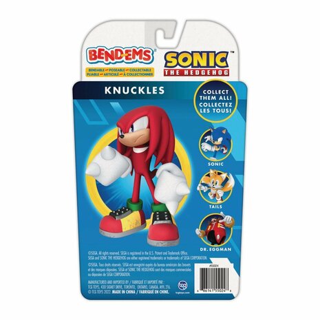 Bend-Ems Sonic De Hedgehog Knuckles