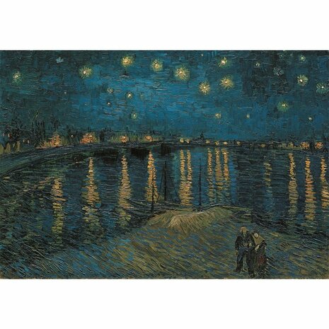 Clementoni Museum Collection Puzzel Van Gogh Starry Night 1000 Stukjes + Poster