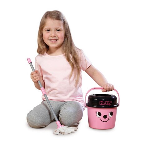 Numatic Little Helper Little Hetty Mop en Emmer Roze