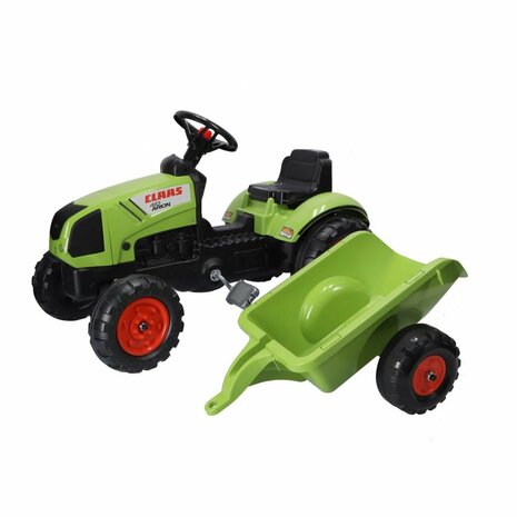 Falk Claas Arion 410 Traptractor met Aanhanger 132x42x53 cm Groen/Zwart