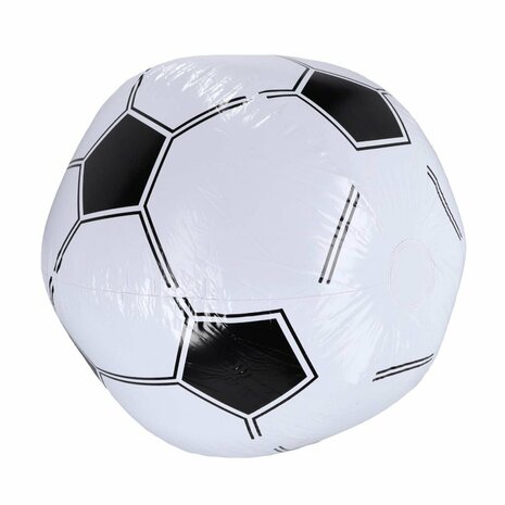 Jumbo Voetbal Opblaasbaar 78 cm Zwart/Wit