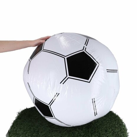 Jumbo Voetbal Opblaasbaar 78 cm Zwart/Wit