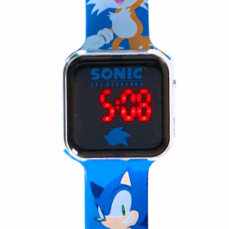 Sonic LED Horloge Blauw