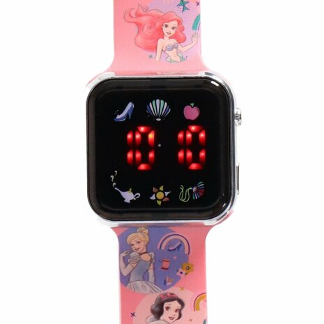 Disney Princess LED Horloge Roze