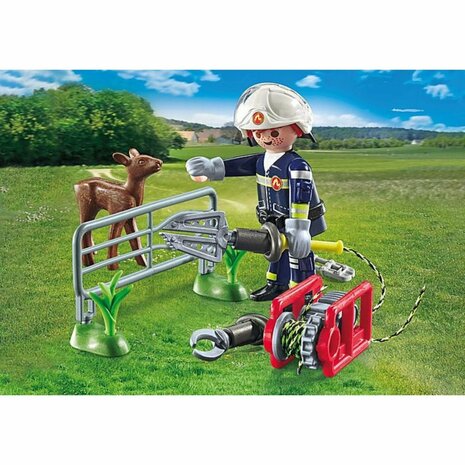 Playmobil 71467 Action Heroes Dierenbescherming Brandweer