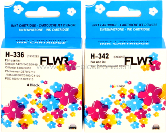 FLWR HP 336/342 Multipack zwart en kleur