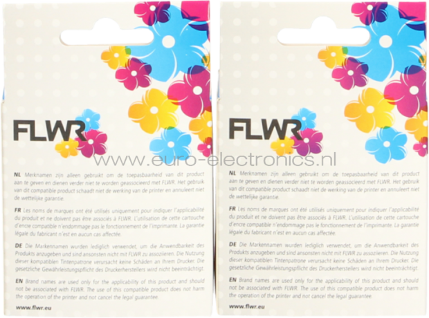 FLWR HP 338 en 343 Multipack zwart en kleur