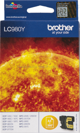 Brother LC-980Y geel