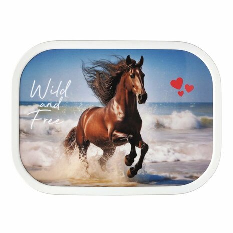 Mepal Lunchbox Campus Wild Horse Wit/Blauw