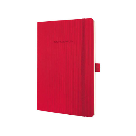 Sigel SI-CO324 Notitieboek Conceptum Pure Softcover A5 Rood Geruit