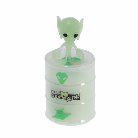 Glow N Fun Olievat met Glow In The Dark Slijm + Alien